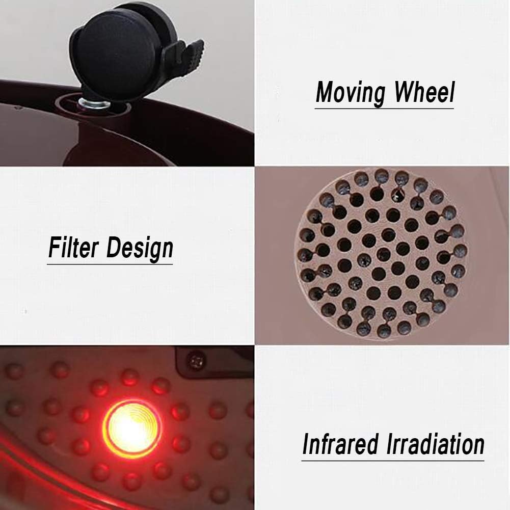 Heated Foot Spa Bath Massager Deep Soak Rollers Wheels Pedicure