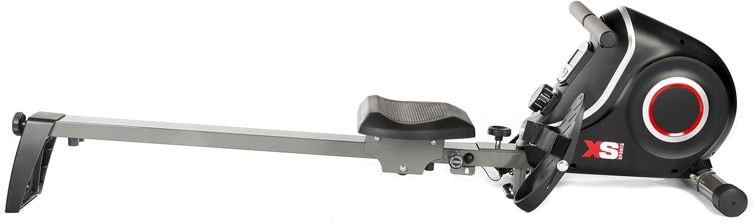 Folding Magnetic Rowing Machine 10 Resistance Levels LCD