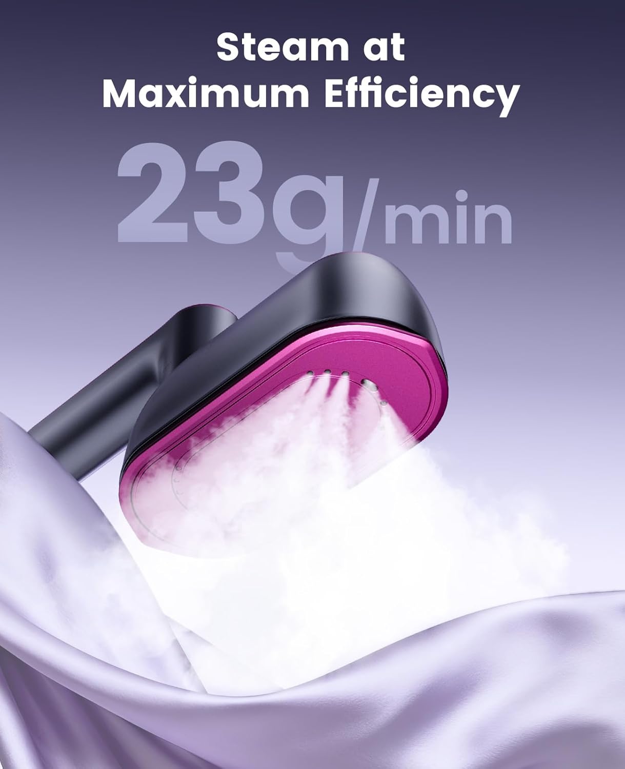 Portable Clothes Steamer Iron Travel Garment Steamer Fast Heat Rotating Handle