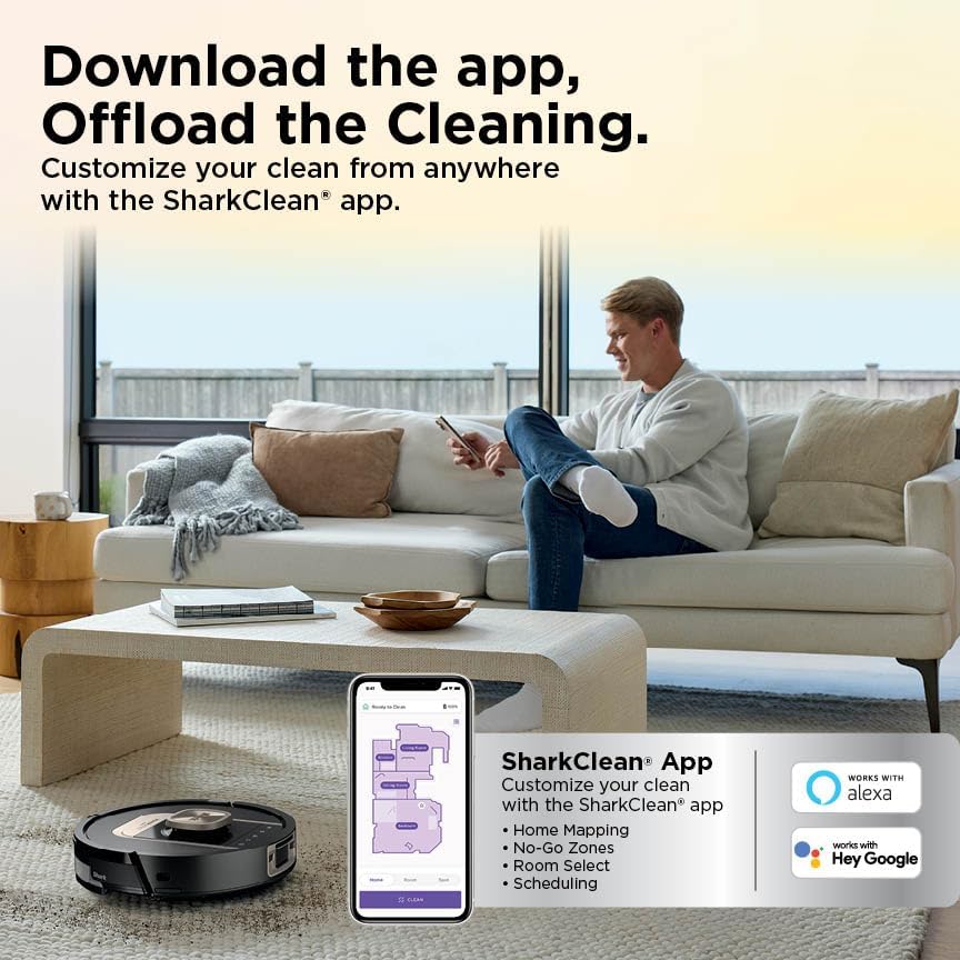 Robot Vacuum Mop Wet Dry Auto Clean Multi Surface Smart Cleaning