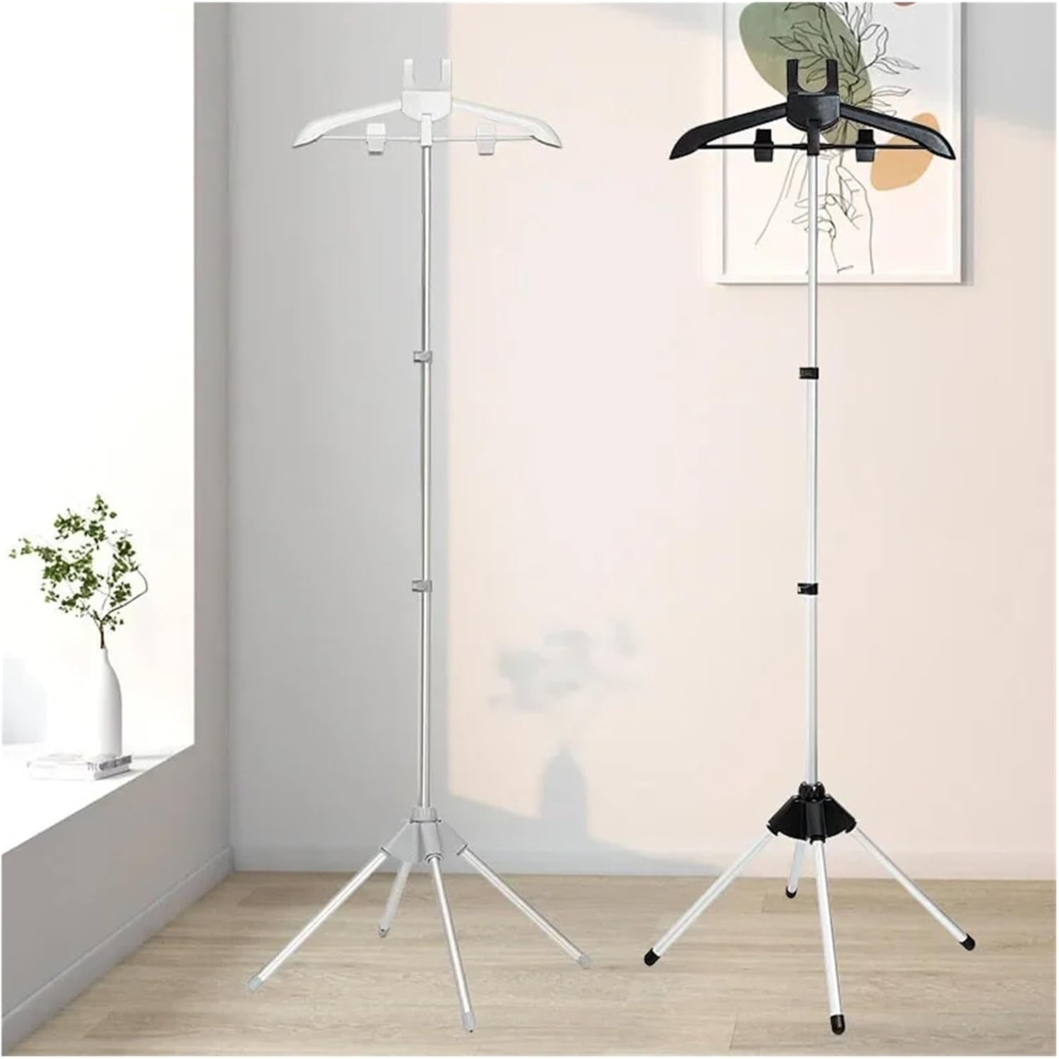 Adjustable Clothes Steamer Stand Foldable Garment Rack Hanging