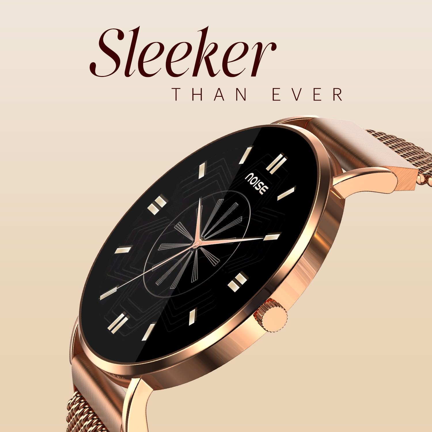 Womens Rose Smart Watch AMOLED 100 Sport Modes