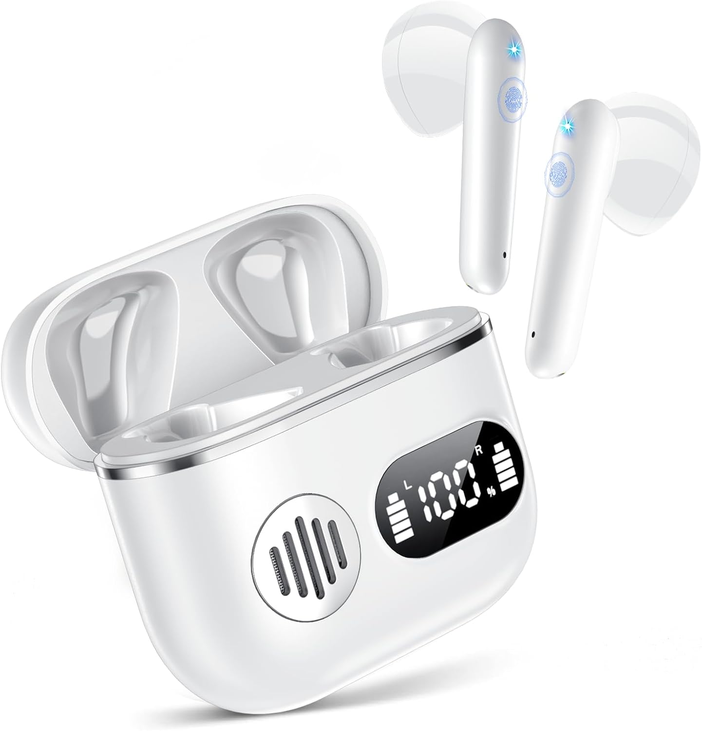 Wireless Bluetooth Sport Earbuds ENC Mic 48H Battery LED Display