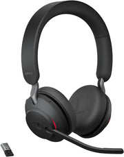 Wireless Office Headset With Mic Bluetooth 37H Battery USB Adapter