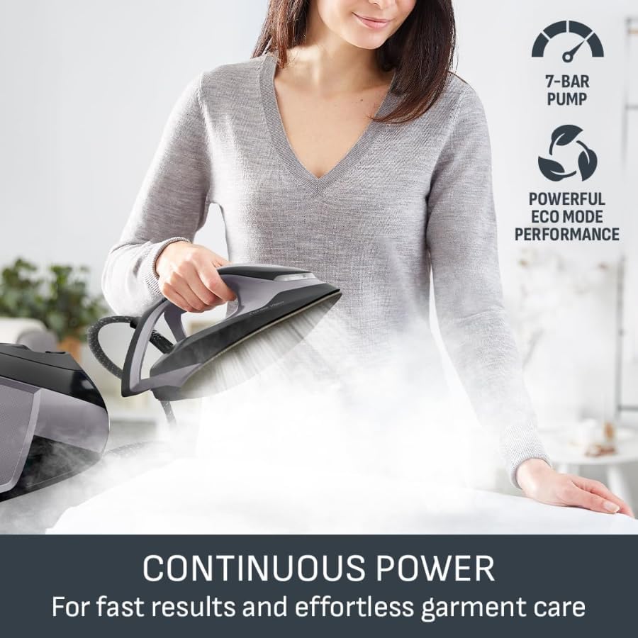 Steam Generator Iron 7 Bar 500g Steam Boost 1.8L Tank Fast Heat