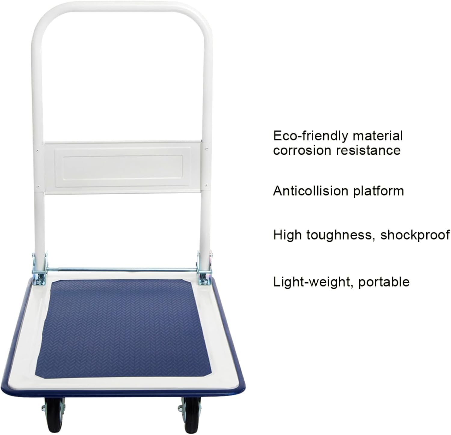 Heavy Duty Platform Trolley 150KG Flatbed Cart Blue