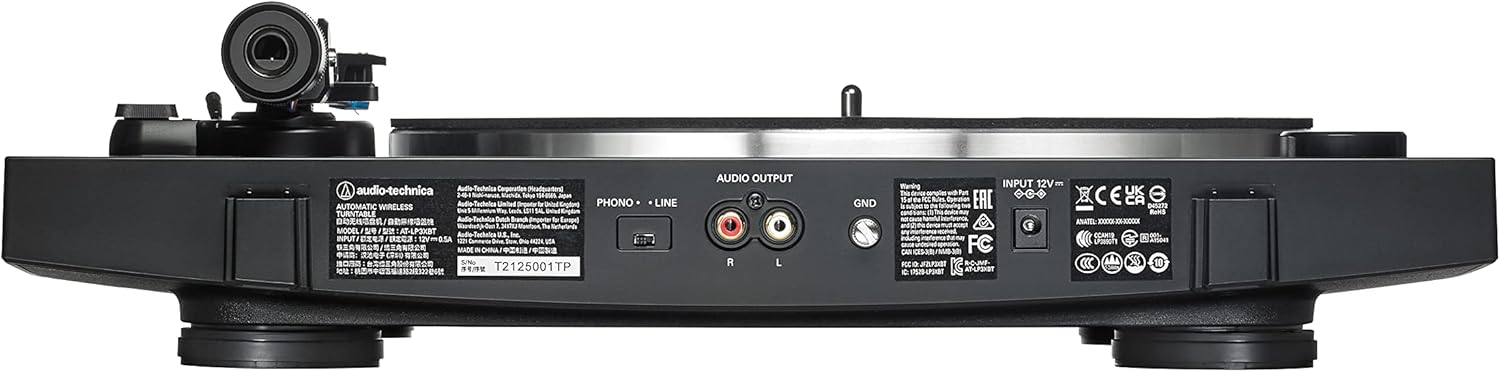 Bluetooth Automatic Belt Drive Turntable Black 33 45 RPM
