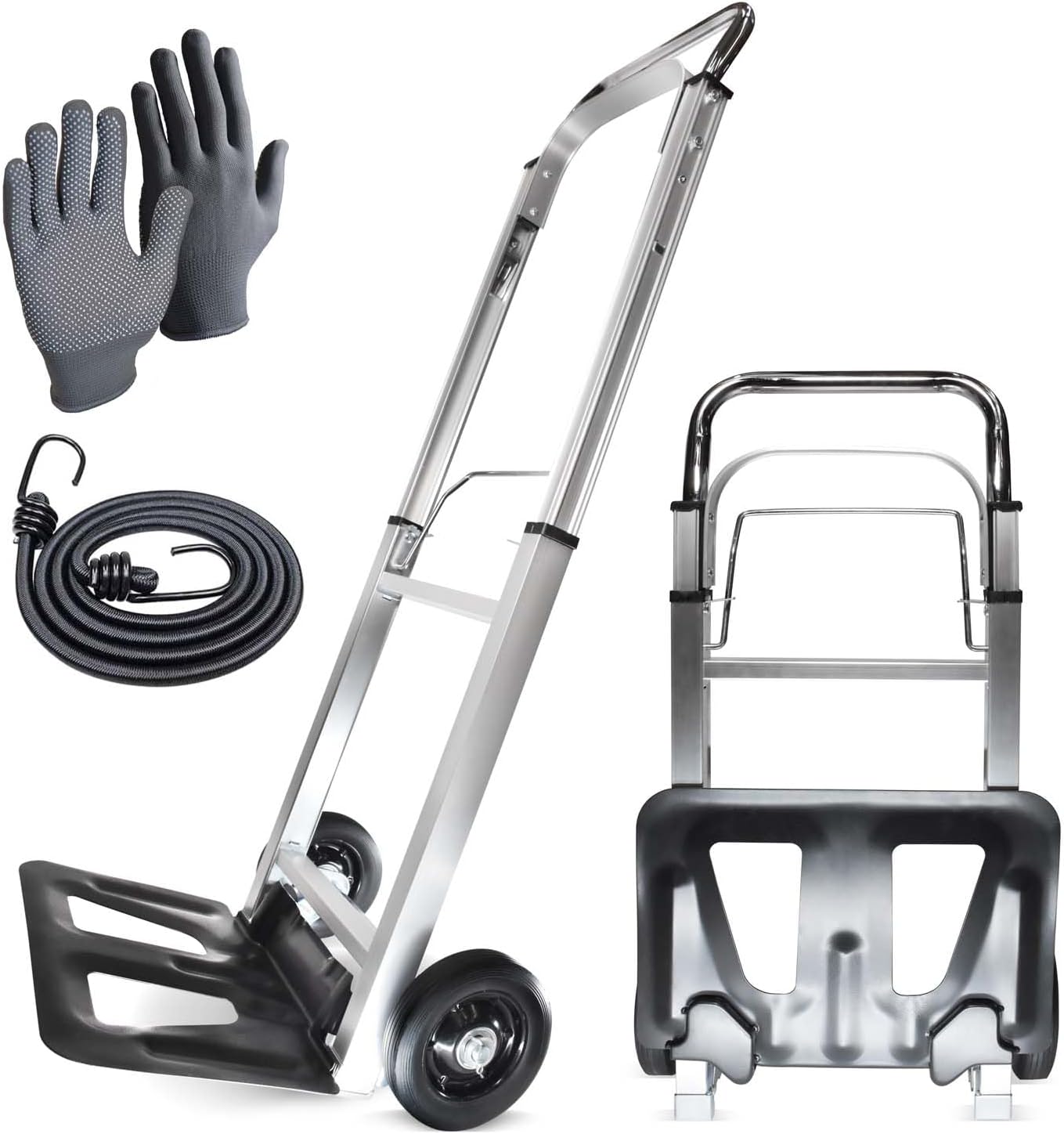 Portable Folding Hand Truck Trolley 90KG Aluminium Cart