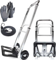 Portable Folding Hand Truck Trolley 90KG Aluminium Cart