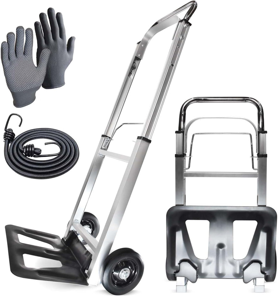 Portable Folding Hand Truck Trolley 90KG Aluminium Cart