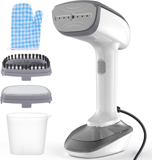 1800W Handheld Garment Steamer 2 In 1 Iron Fast Heat 300ml White