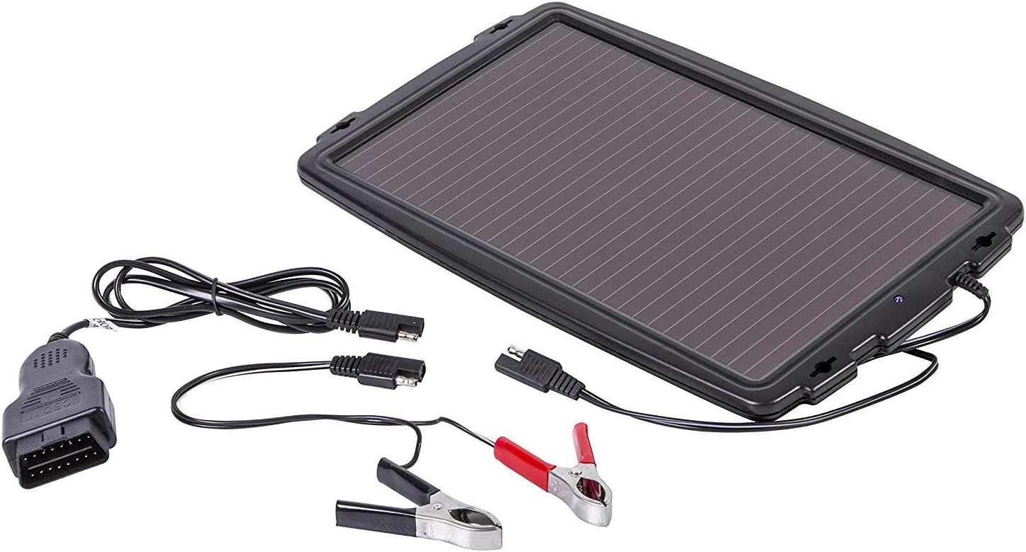 12V Solar Car Battery Charger for Car Van Caravan