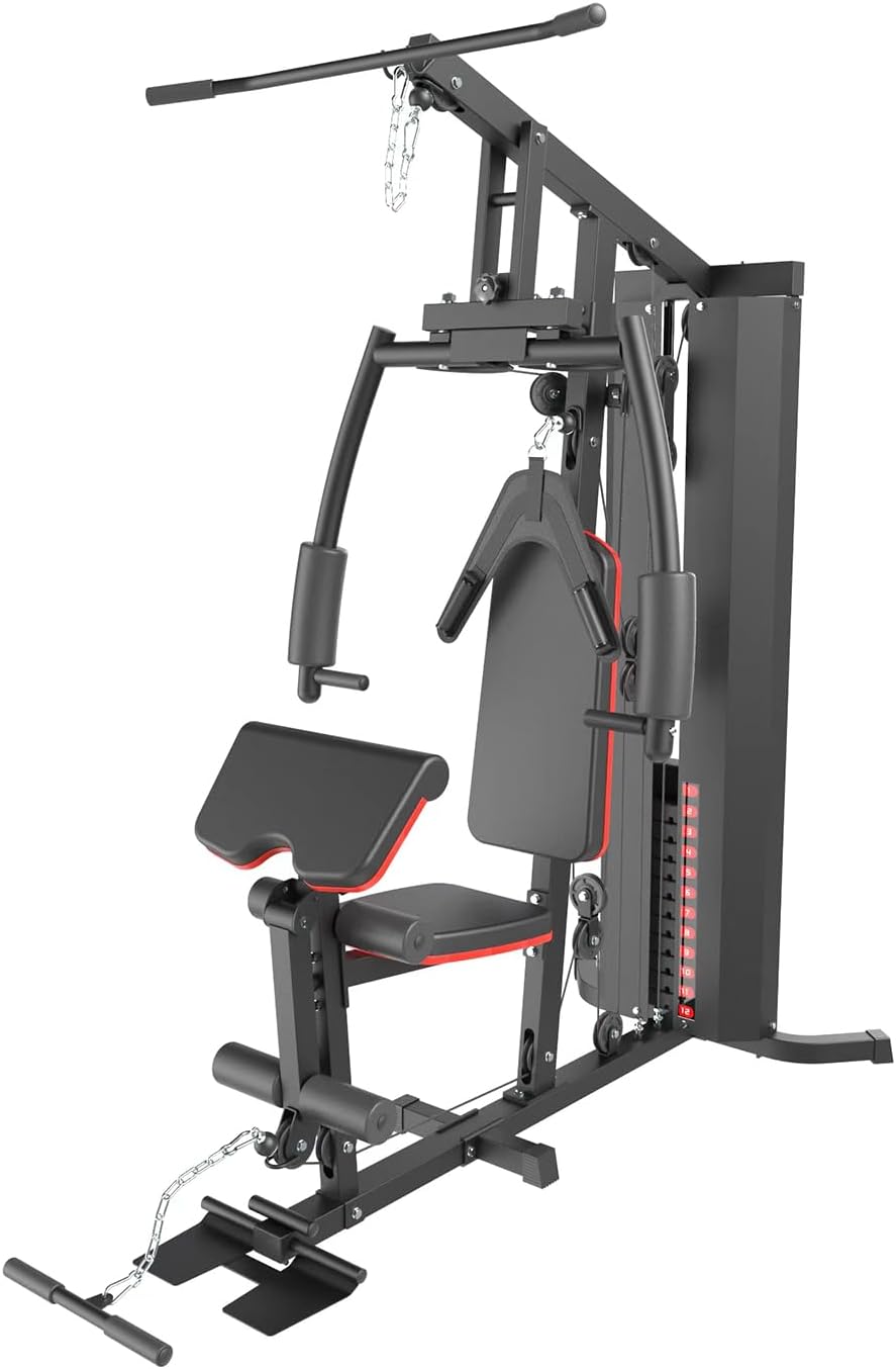 Multi Gym Machine with 72kg Weight Stack Home Strength Trainer