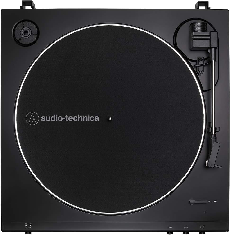 Automatic Turntable with Active Speakers Package Black