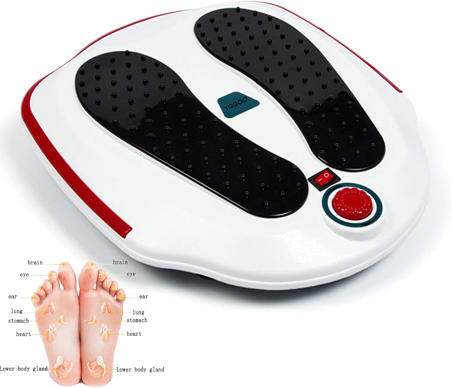Foot Circulation Massager Heat Acupressure Pain Relief Machine