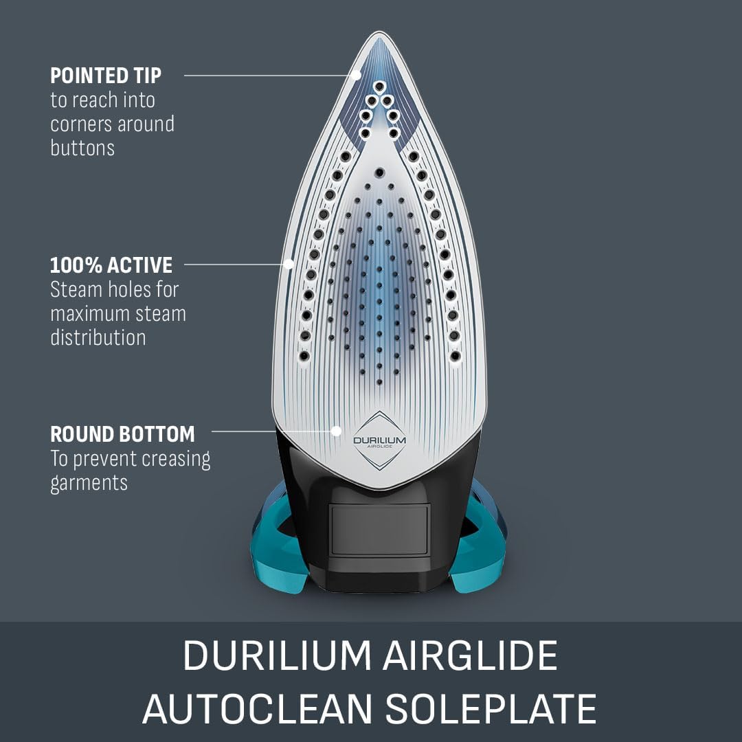 2800W Steam Iron 260g Boost Non Stick Soleplate Auto Shut Off