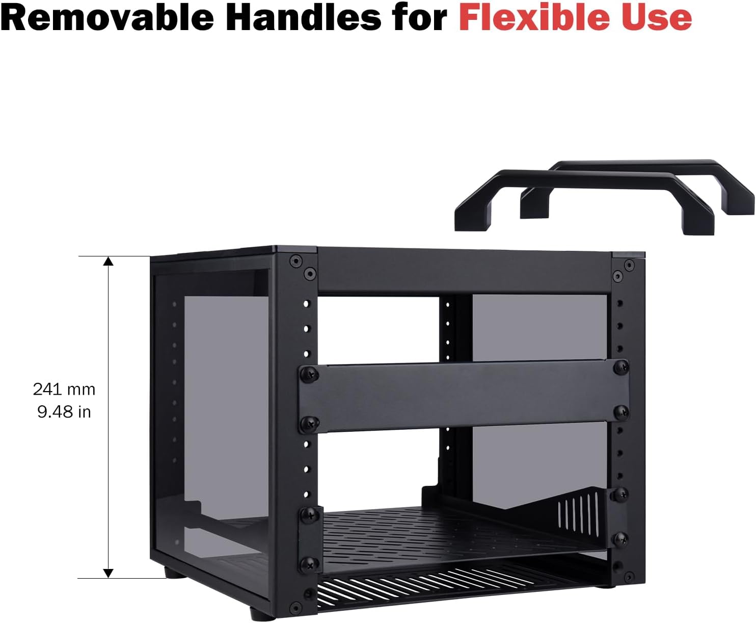 10 Inch 4U Mini Server Rack Cabinet 260mm Desktop NAS AV Rack