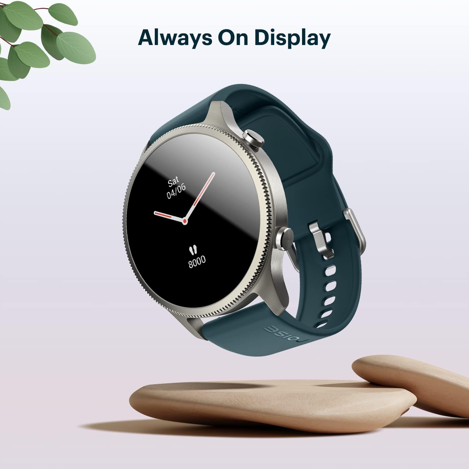 Premium Metallic Smart Watch AMOLED BT Calling Black