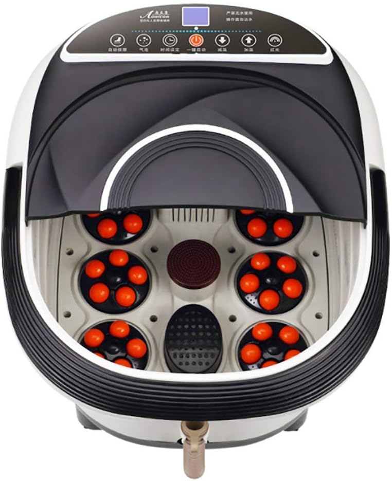 Foot Spa Massager Heat Bubble Pedicure Foot Bath Pumice Stone