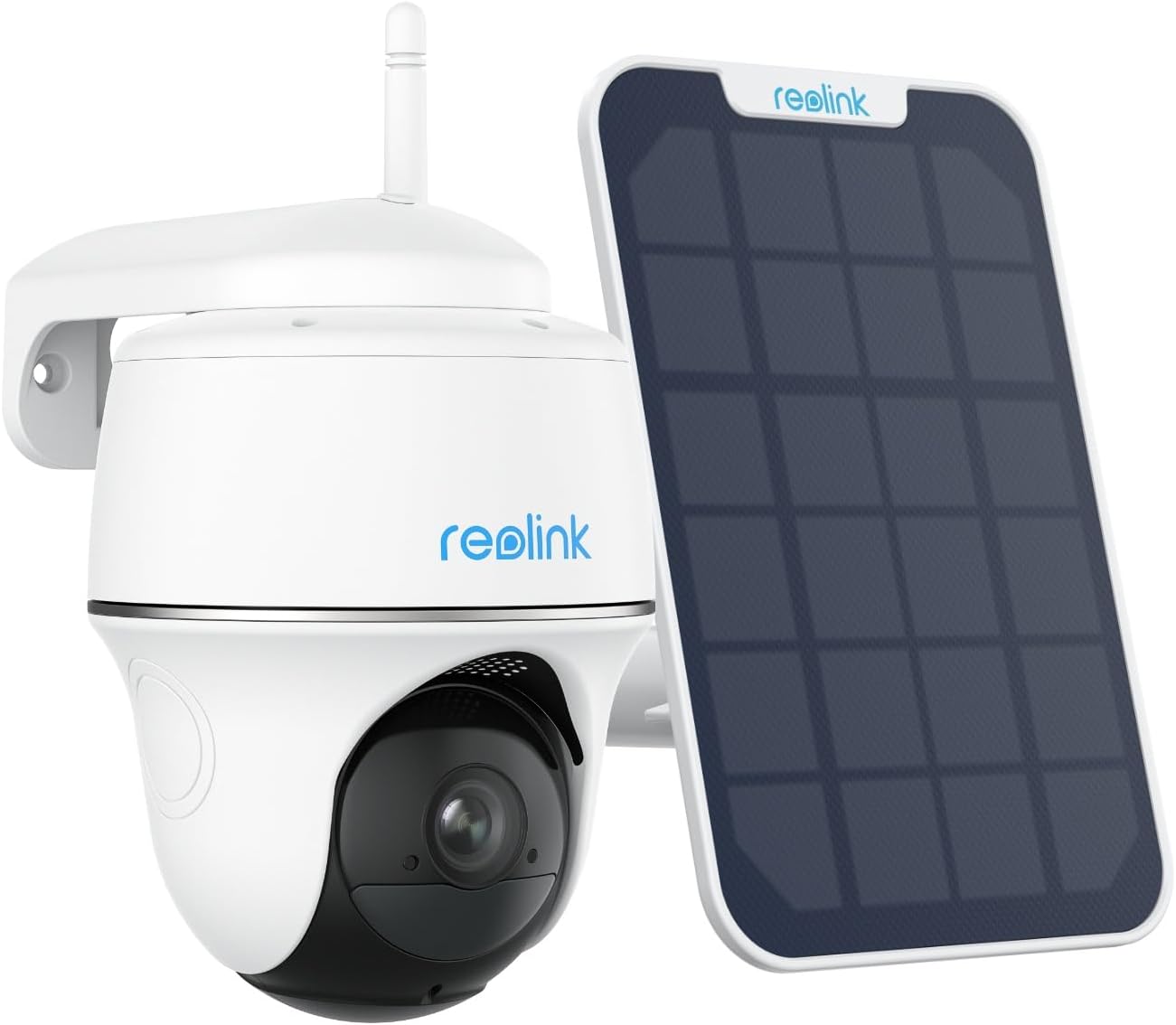 2K Solar Security Camera WiFi Pan Tilt AI Detection