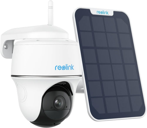 2K Solar Security Camera WiFi Pan Tilt AI Detection