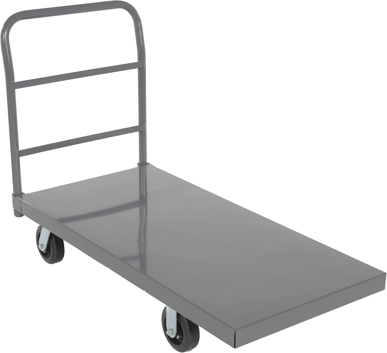 2000lbs Heavy Duty Steel Platform Truck Trolley 48 x 24 Rubber Casters