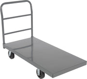 2000lbs Heavy Duty Steel Platform Truck Trolley 48 x 24 Rubber Casters