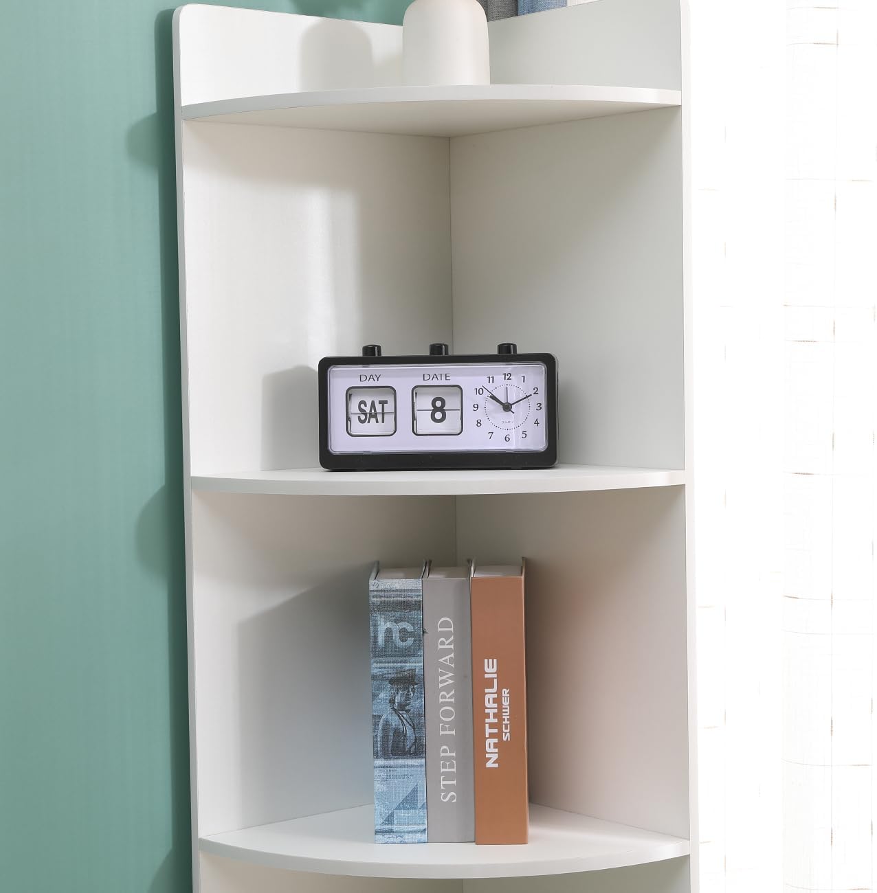 Tall Slim Bathroom Cabinet White Corner Storage Shelves Unit