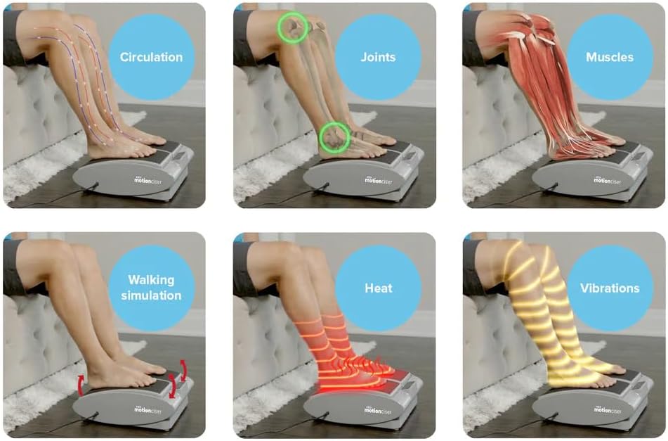 Foot and Leg Massager Heat Vibration Circulation Motion Machine