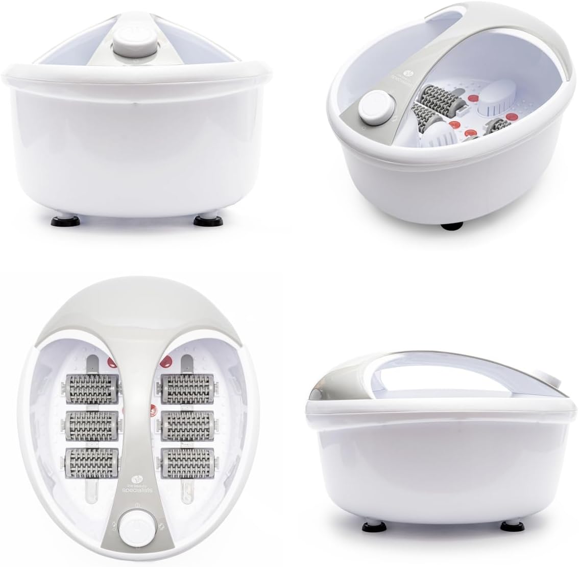 Deluxe Foot Spa Massager Hydro Jets Heat Bubble Rollers