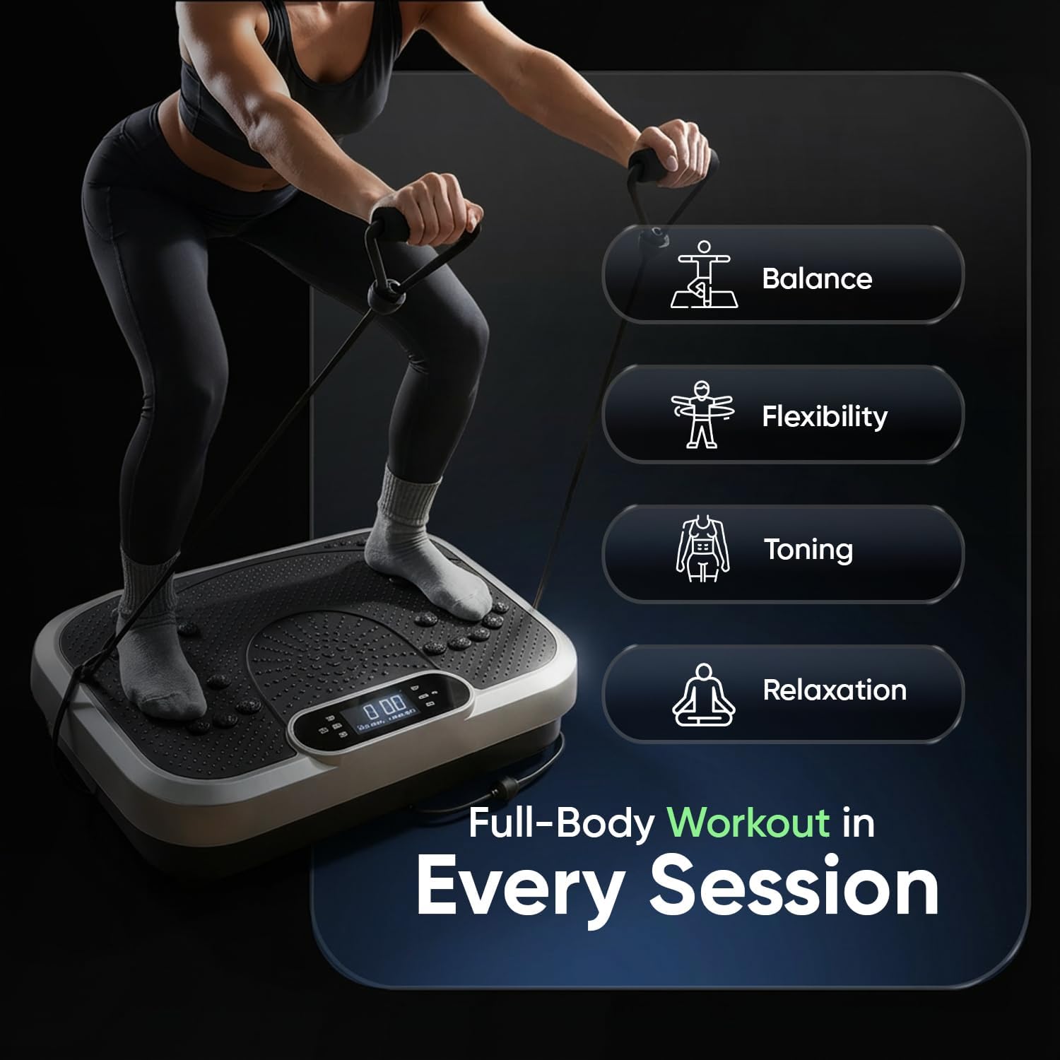 Vibration Plate Exercise Machine Whole Body Workout 99 Speeds