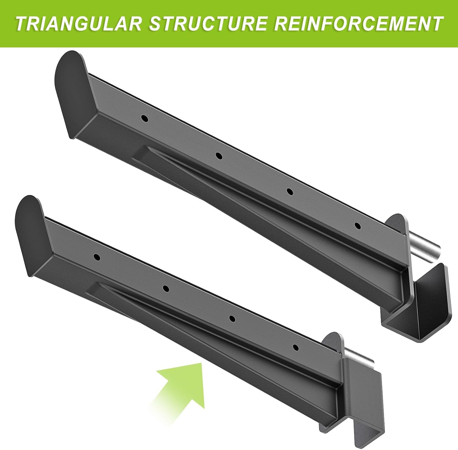 Power Rack J Hooks and Safety Spotter Arms Heavy Duty Barbell Holders