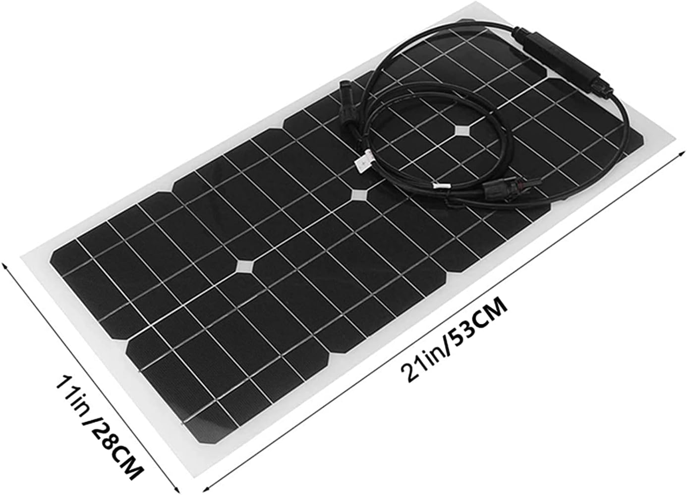 25W Flexible Solar Panel 12V Lightweight Waterproof RV Boat