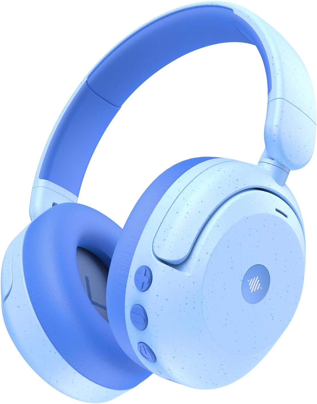 Kids Bluetooth ANC Headphones Safe Volume 60 Hour Battery Blue