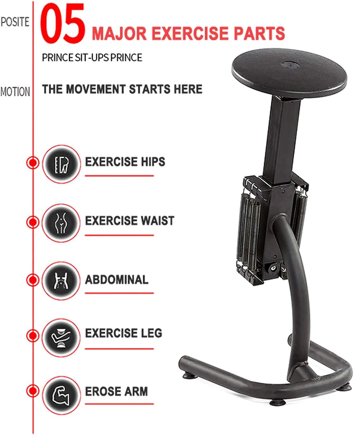 Adjustable Squat Machine Leg Trainer Push Up Sit Up Station