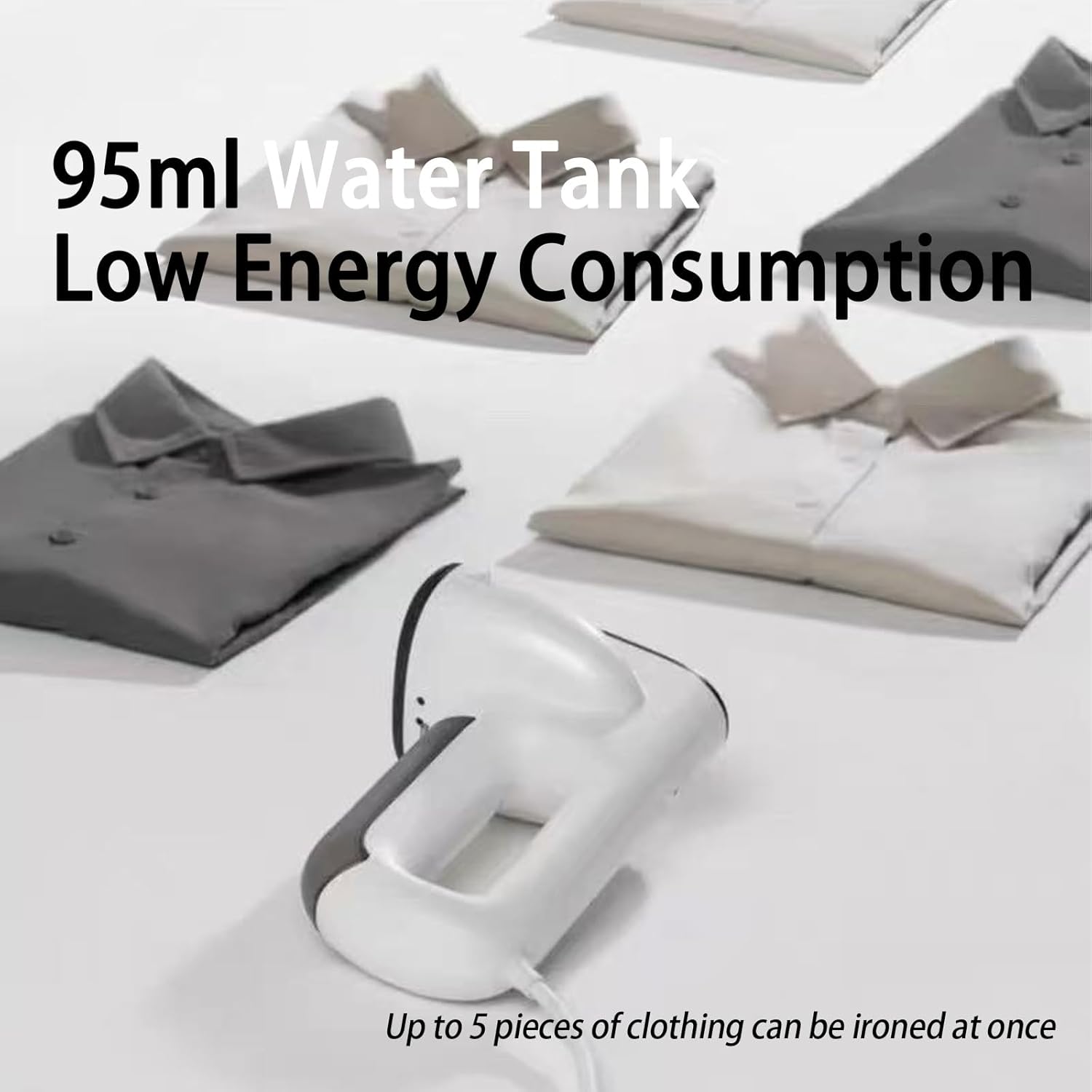 2 In 1 Garment Steamer Iron Suction Portable Wrinkle Remover 95ml