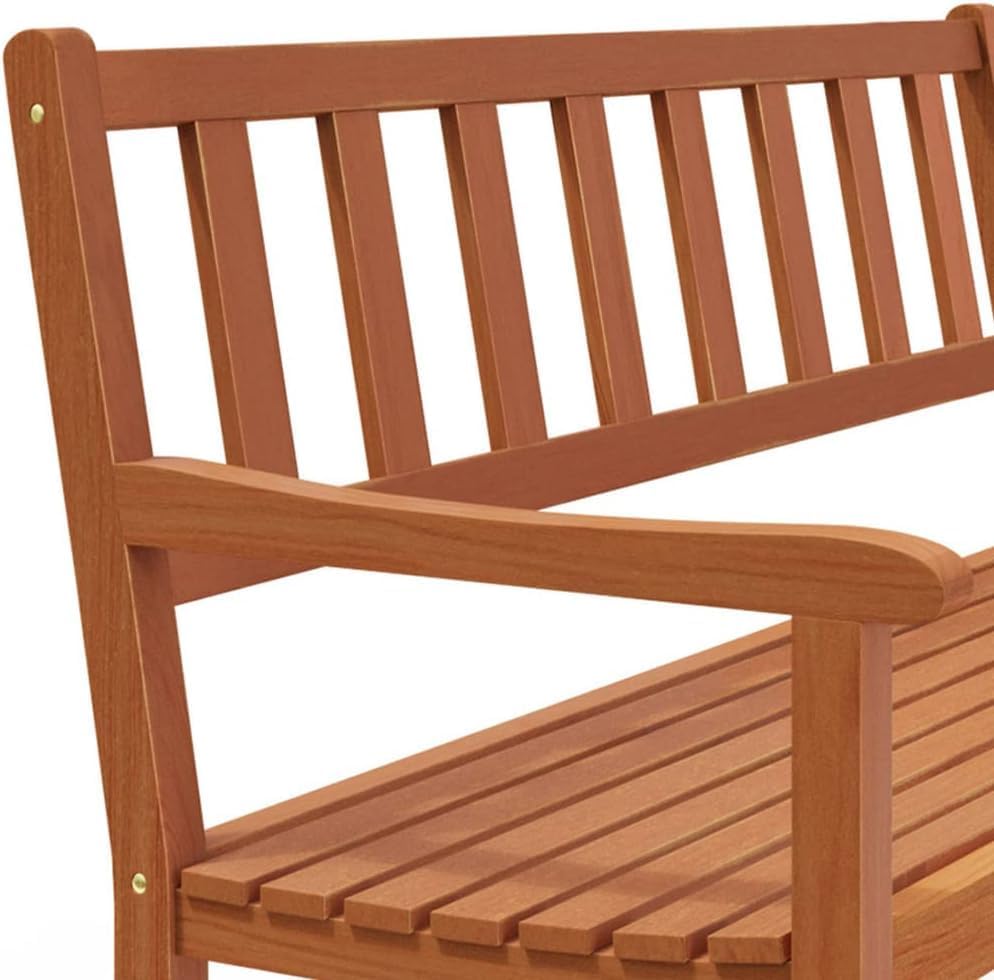 2 Seater Wooden Garden Bench 120cm Acacia Outdoor Patio Bench Seat