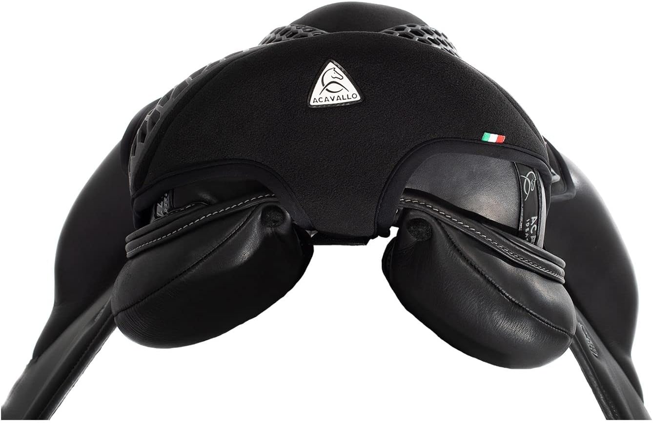 Black Dressage Gel Seat Cushion 20mm Size M Coccyx Relief