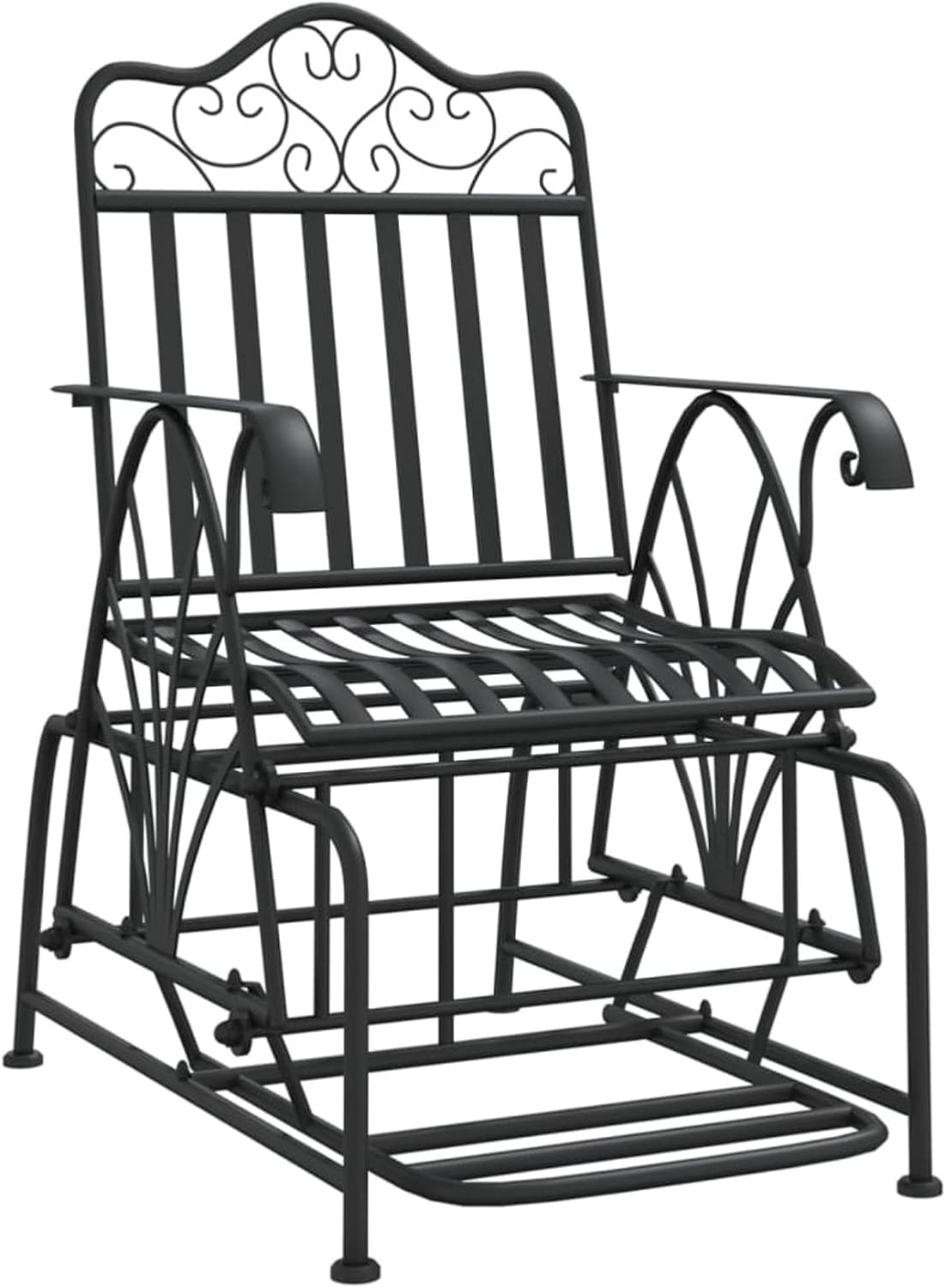 Steel Garden Glider Bench Rocking Patio Chair Outdoor Seat