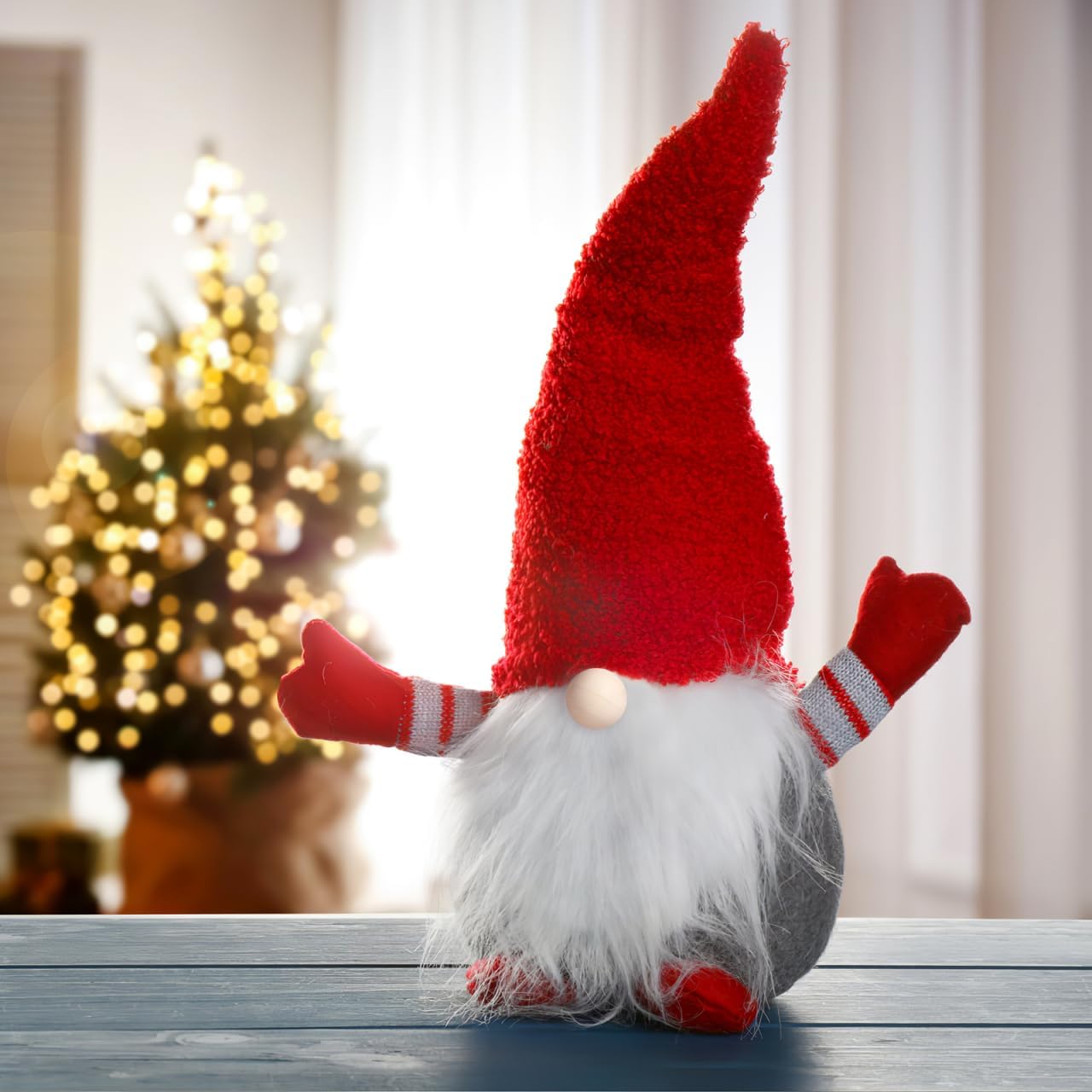 24PCS Gnome Beard Craft Kit Faux Fur DIY Christmas Set