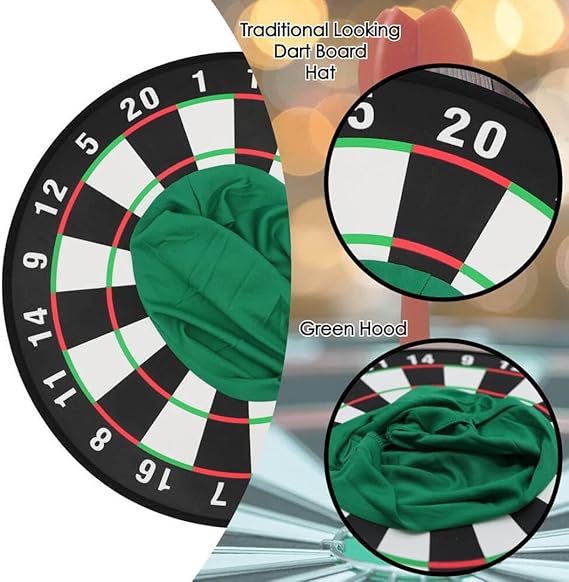 Dartboard Hat Fancy Dress Costume 24 Pack Party Stag Night