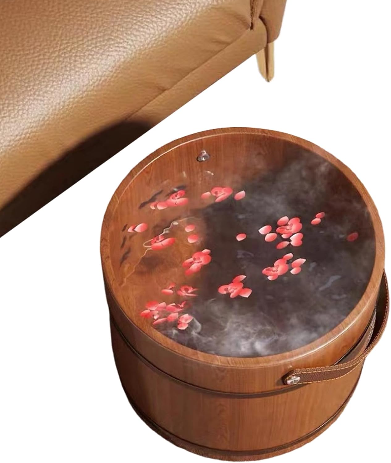 Foot Bath Basin with Massage Roller Ergonomic Handle Spa Soak