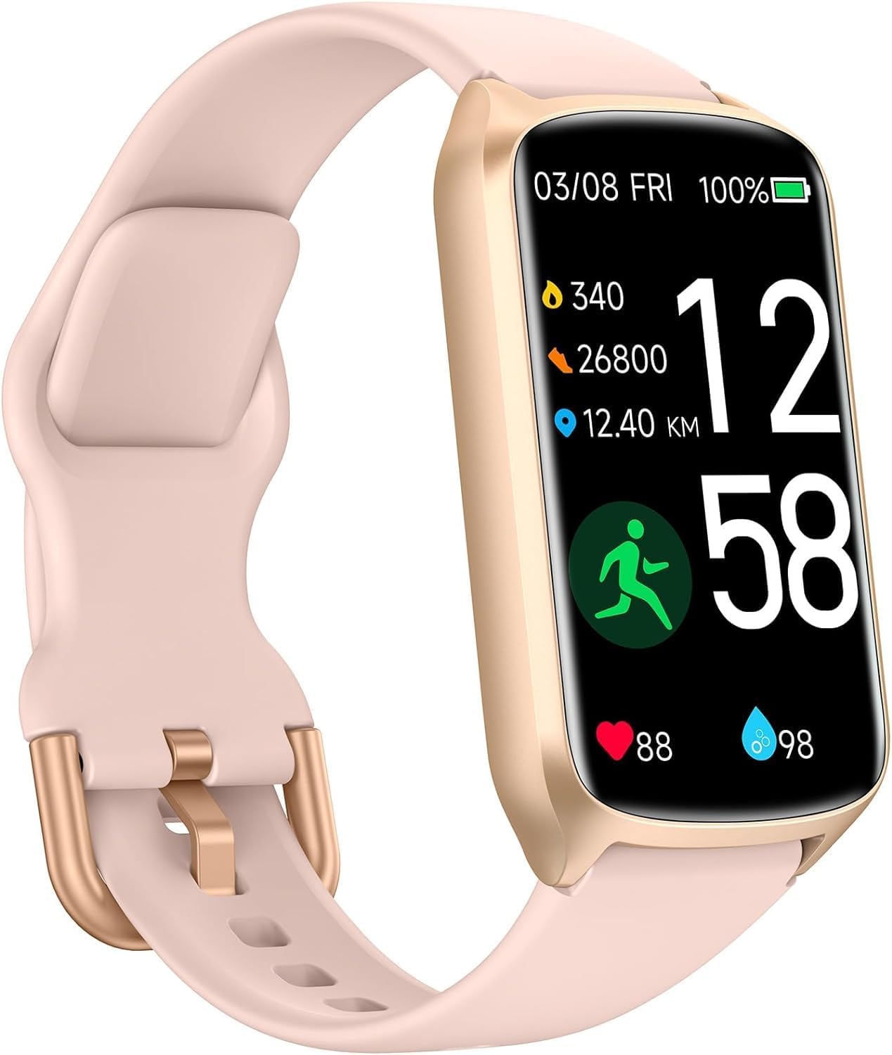 Fitness Tracker Heart Sleep 24 Sports 5ATM Watch