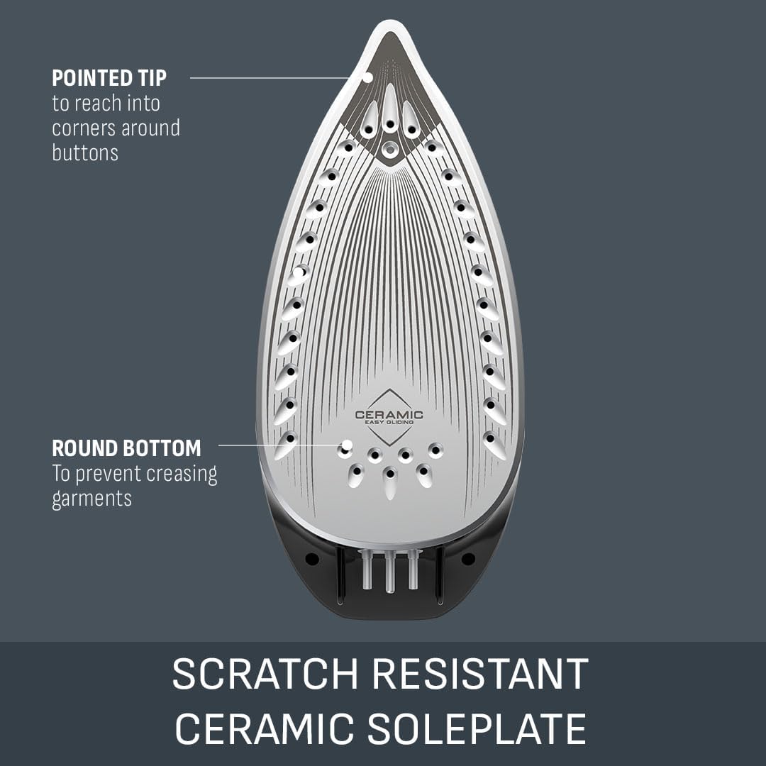 Cordless Steam Iron 2600W 220g Steam Boost Ceramic Soleplate Auto Off