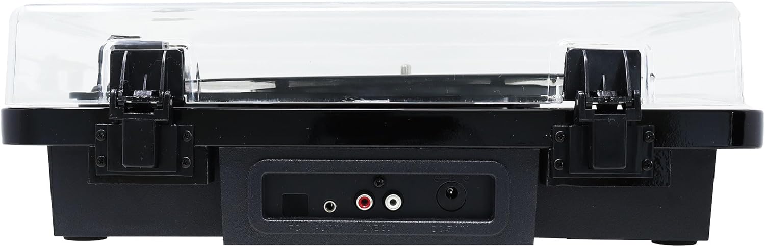 Black Bluetooth Record Player USB SD Recording 3 Speed