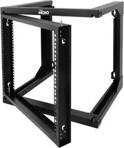 9U Wall Mount Open Frame Server Rack Swing Gate