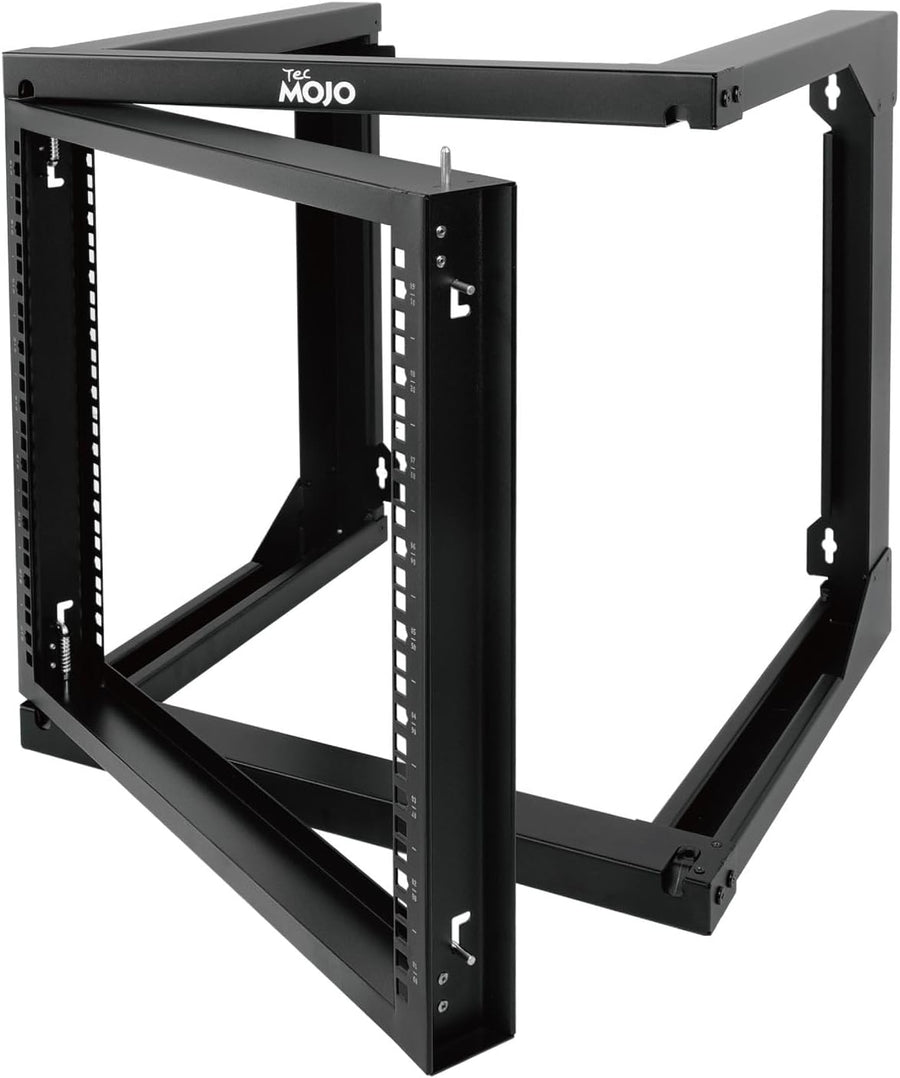 9U Wall Mount Open Frame Server Rack Swing Gate