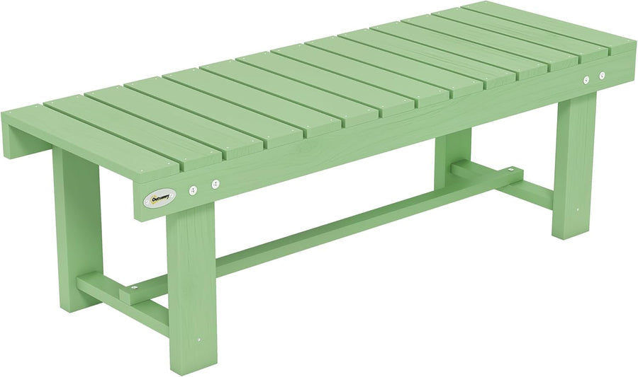 2 Seater Wooden Garden Bench Backless Patio Seat Fir Wood