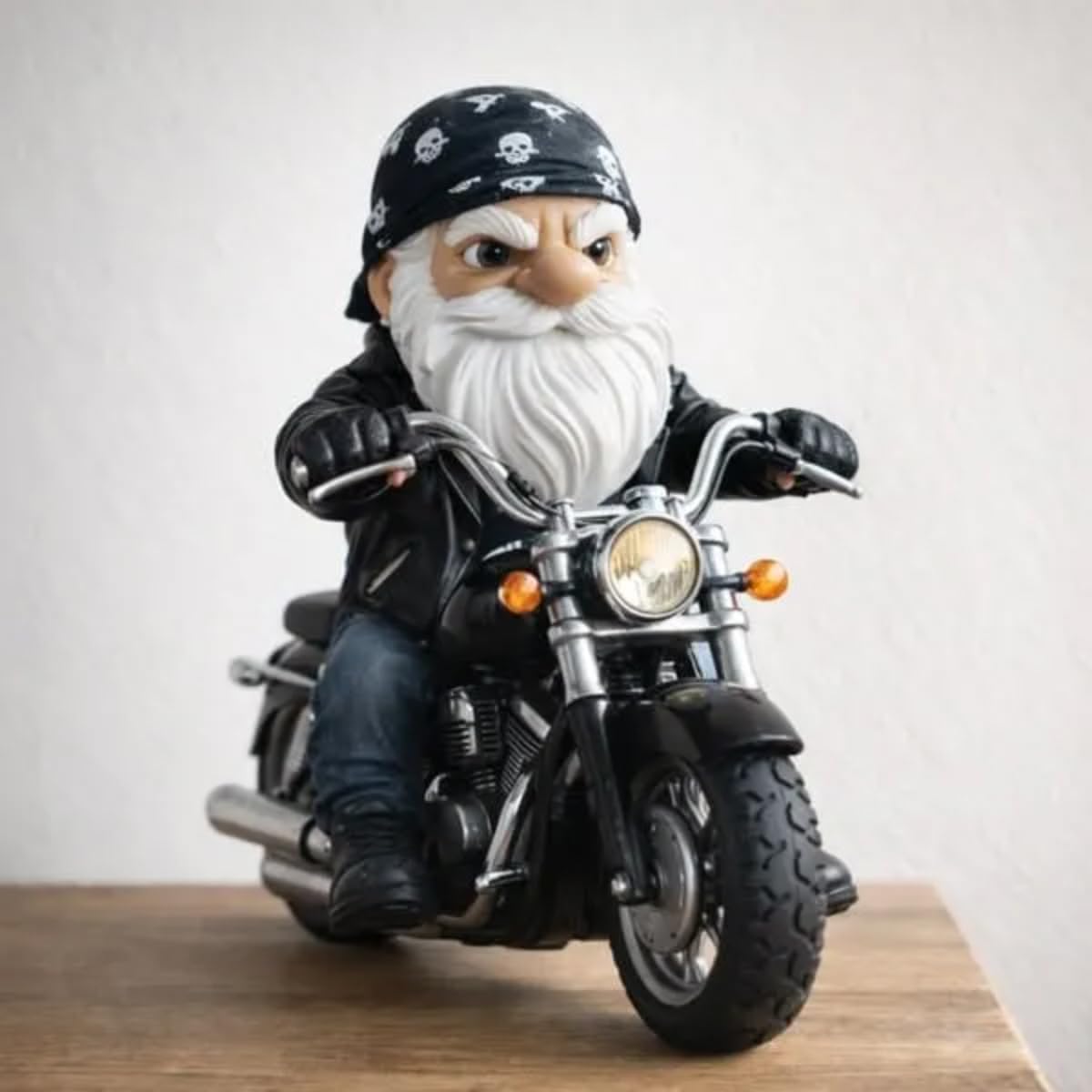 Funny Grumpy Old Man Gnome Middle Finger Statue Man Cave Decor