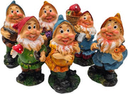 6Pcs Mini Garden Gnomes Resin 10cm Fairy Outdoor Decor Set